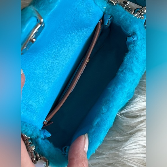 CP940 - Coach The Lil Nas X Drop Tabby Shoulder Bag 12 in Shearling - Picture 9 of 14